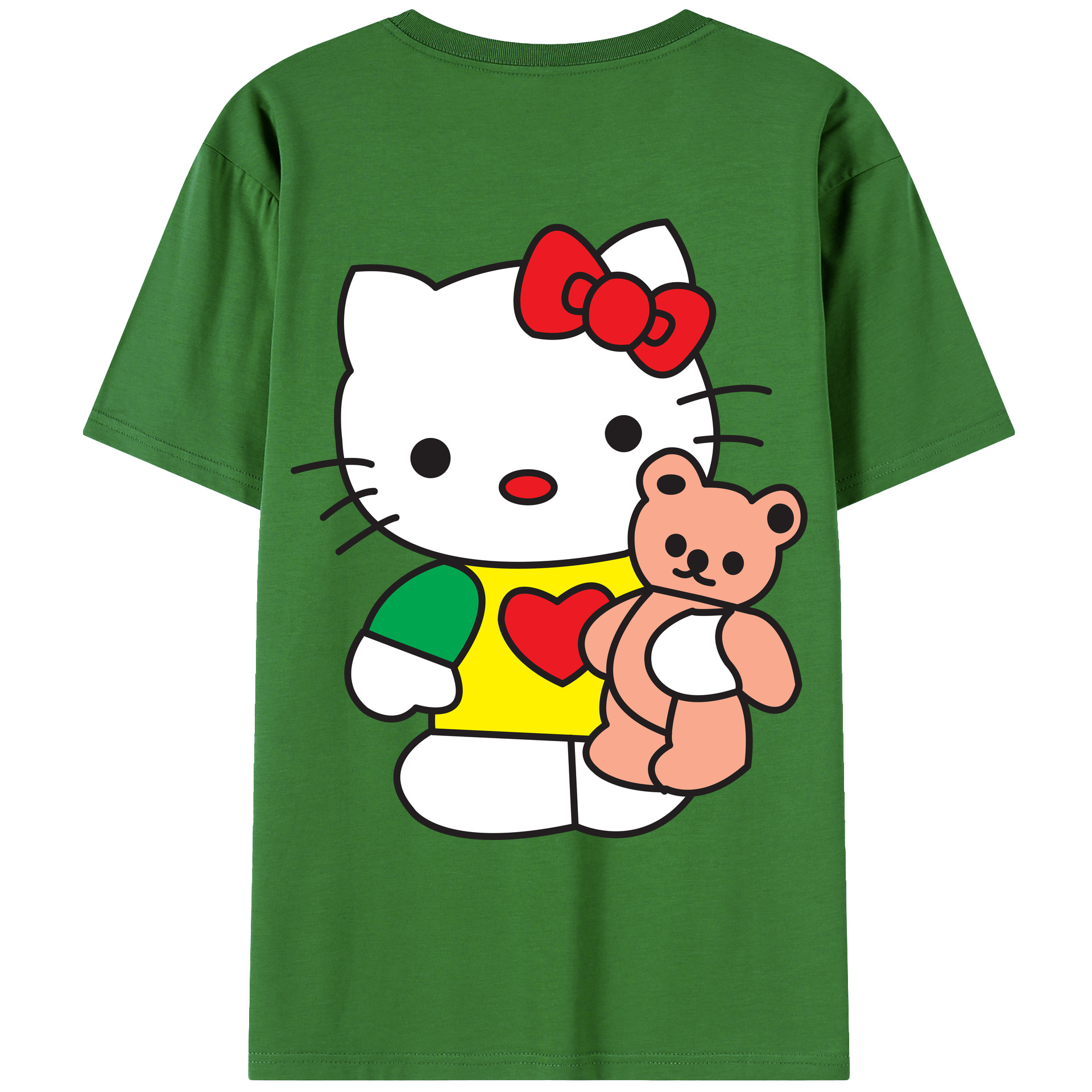（画像用） Hello Kitty ハローキティ レディース半袖Tシャツ(バックプリント)